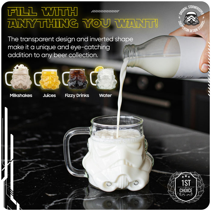 Original Stormtrooper 3D Beer Glass - 1 Pint / 600ml