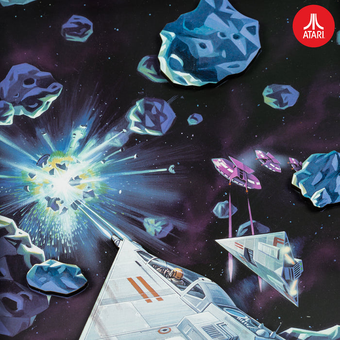 Official Atari asteroids 3D wall art