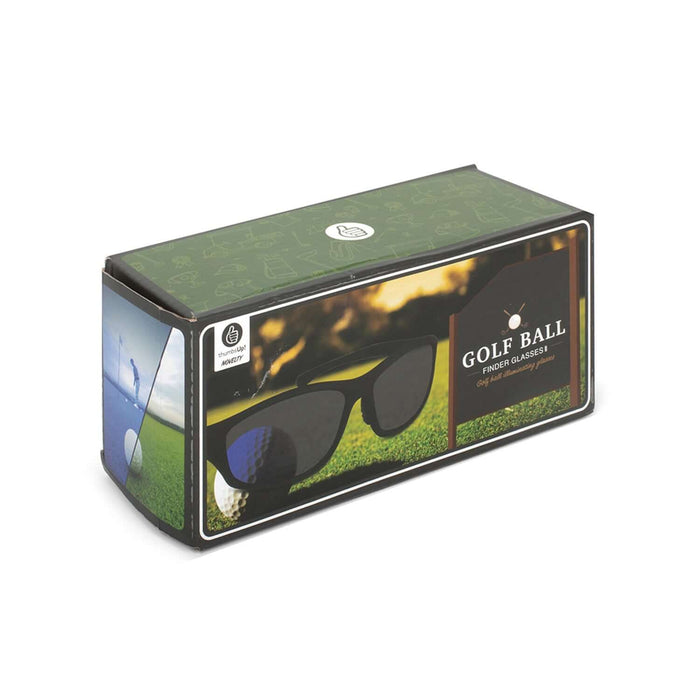 Packaging of Sports Edition Golf Ball Finder Glasses, designed for locating golf balls efficiently on the course.
