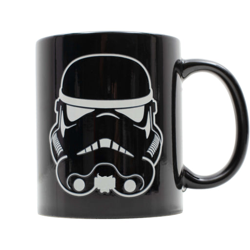 Original Stormtrooper Colour Changing Mug featuring iconic Stormtrooper helmet design on a black background.