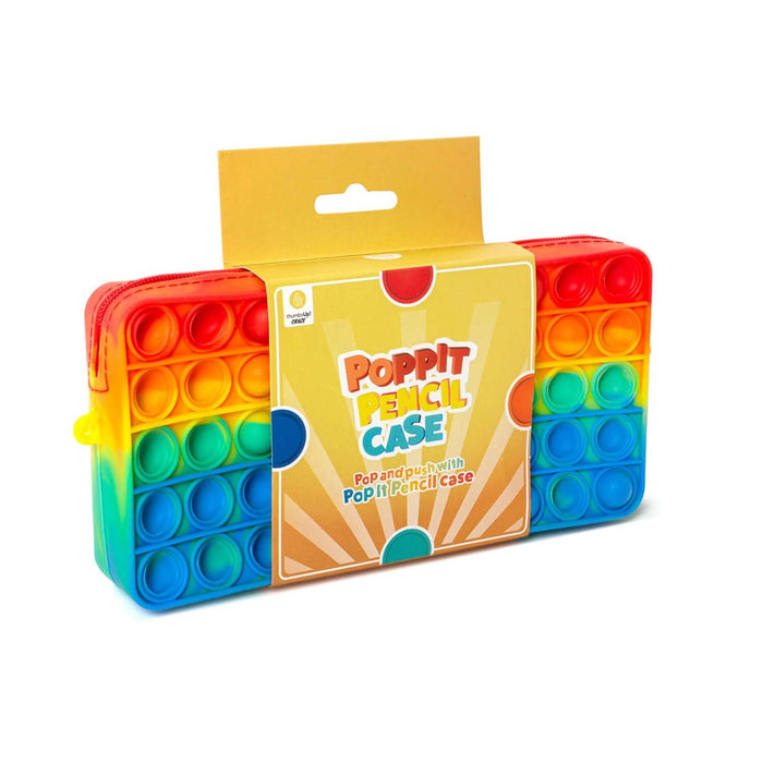 Colorful Poppit Pencil Case with pop-it design for stress relief and organization.