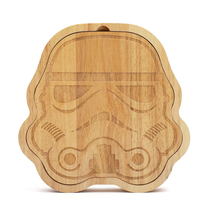 Original Stormtrooper 3D Cheeseboard designed by Andrew Ainsworth, featuring an iconic Stormtrooper helmet design.