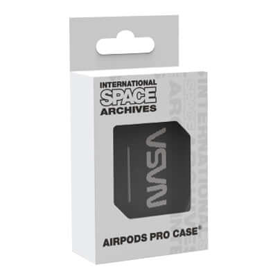 NASA Airpods Pro Case packaging featuring classic logo, designed for optimal protection and style.