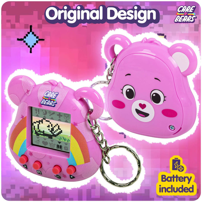 Care Bears Digital Pet featuring Cheer Bear in original design with a battery included and bright pink colors.