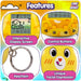 Features of Funshine Bear Digital Pet: interactive display, control buttons, keychain, unique facial expression.