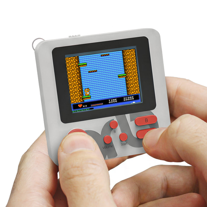 Orb - Block 1 Micro Retro Keyring Console (Grey, 168 Games)