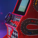 Retro Arcade Racing Machine Console View