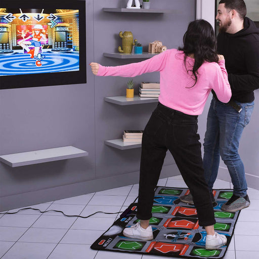 Couple playing Orb - Retro Arcade Dance Mat (2 Player)