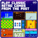 Orb Retro Mini Handheld Games Console showcasing classic 8-bit games from the past.