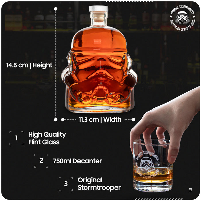 Original Stormtrooper Decanter for Whisky, Bourbon & Scotch