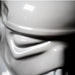 Close up view of Original Stormtrooper Helmet Decanter - Special Edition White