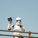 White Stormtrooper holding stormtrooper helmet colour changing mug