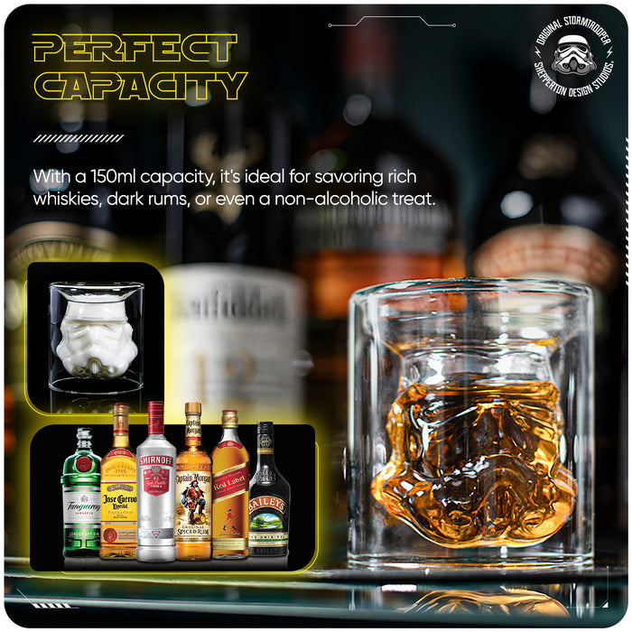 Original Stormtrooper 3D Inverted Whiskey Glass - 150ml