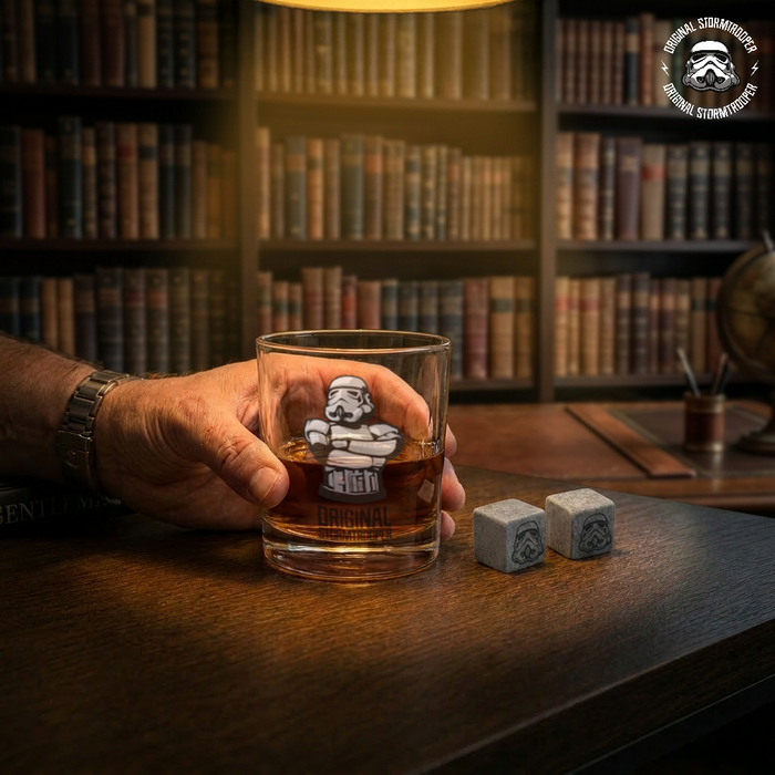Original Stormtrooper Whisky Glass & Stone Set