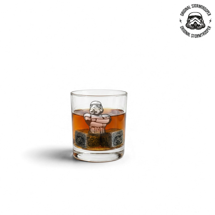 Original Stormtrooper Whisky Glass & Stone Set