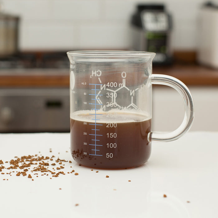 Chemistry Mug fills with coffee up to 200ml