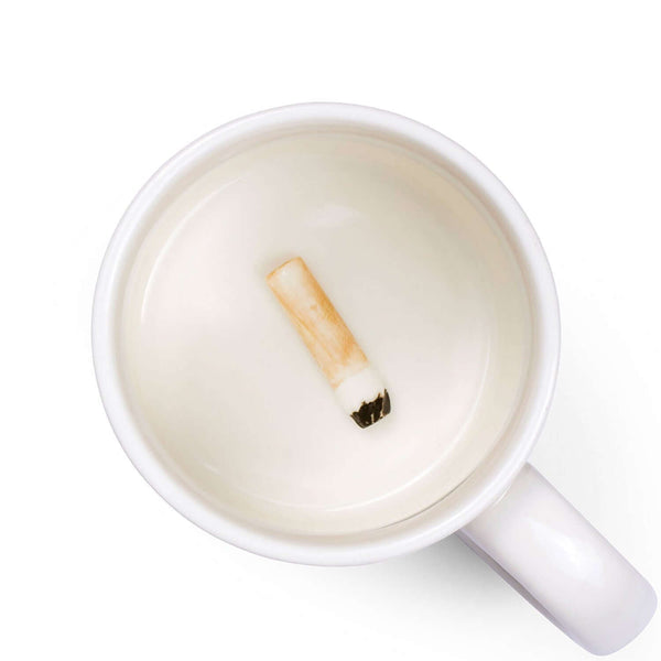 coffee mug with cigarette holder Gift Cigarette Reveal Mug for Prank