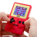Hands holding the Orb Retro Mini Handheld Games Console showcasing its 1.8-inch color display with vibrant gameplay.
