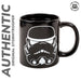 Original Stormtrooper Colour Changing Mug with black design featuring Stormtrooper helmet. Ideal gift for Star Wars fans and collectors.