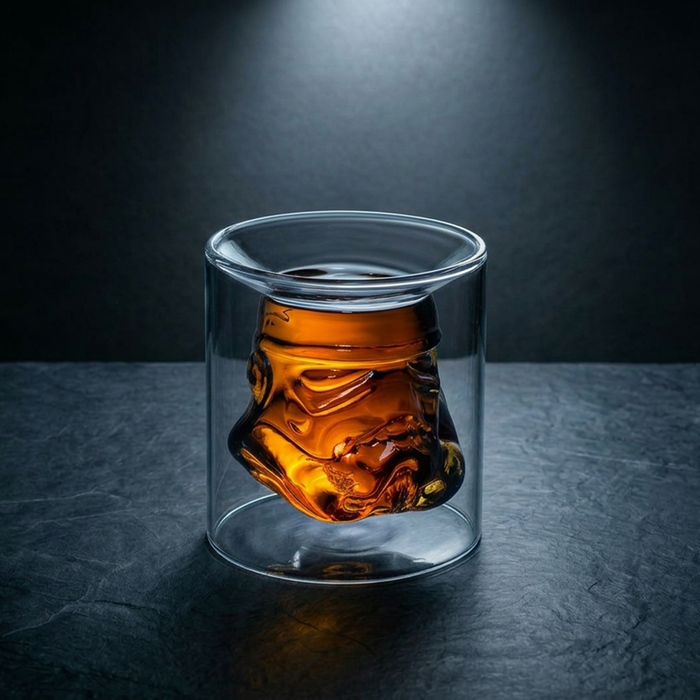 Verre à whisky inversé 3D Stormtrooper original - 150 ml