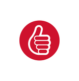 Thumbs Up red and white logo