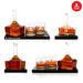 Atari Joystick Decanter Set with 2 Action Button Whisky Glasses and Tray, featuring iconic design and engraved Atari logo.