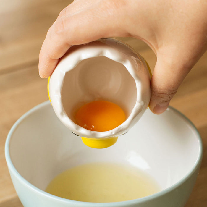 Egg yolk in Chickedy Split Egg Separator