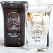 Original Stormtrooper Shot Glasses set, featuring detailed designs by Andrew Ainsworth, in black and clear glass.