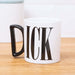 D shaped handle ICK printed mug