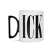 D shaped handle ICK printed mug