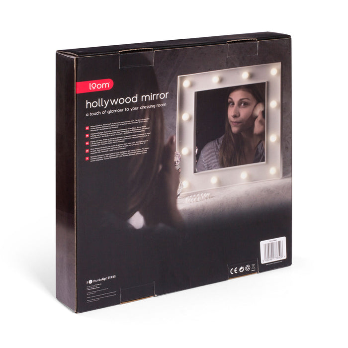 Lighted Hollywood makeup mirror packing box