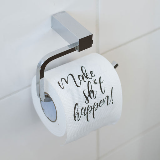 Toilet roll with inspirational quotes
