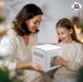 Mother and daughter unboxing the Original Stormtrooper Terrarium & Cookie Jar together in a cozy setting.