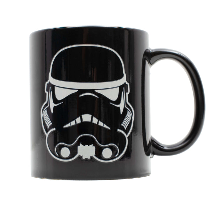 Original Stormtrooper Colour Changing Mug featuring iconic design, perfect for Star Wars fans and collectors, with high-quality enamel finish.