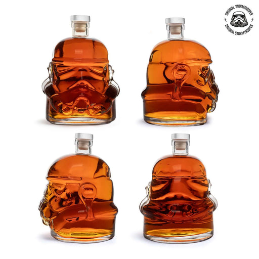 Original Stormtrooper Decanter for Whisky and Bourbon, featuring iconic Stormtrooper helmet design, 750ml capacity, and premium Flint glass.