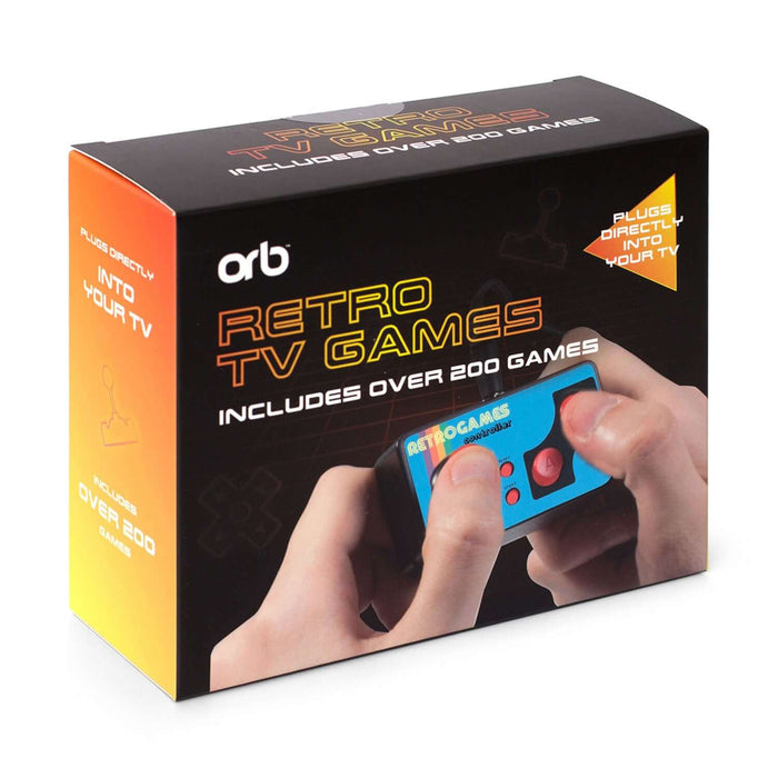 Retro TV Games - Mini Arcade Plug & Play Retro Handheld Console with over 200 games, easy TV connection.