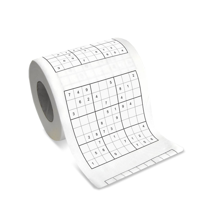 Sudoku puzzle toilet roll